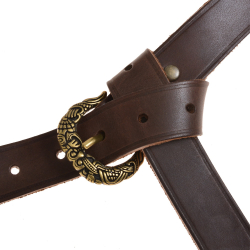 Wikinger-G�rtel - braun / messing