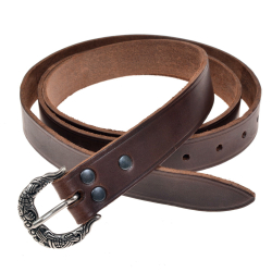 Wikinger-G�rtel - braun / silber