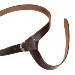Wikinger-G�rtel - braun / silber