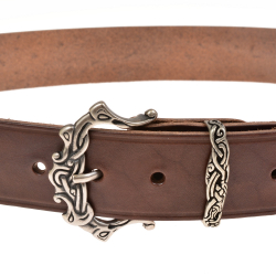 Wikinger-G�rtel - braun / silber