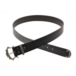 Wikinger-G�rtel - schwarz / mesing
