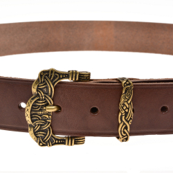 Wikingerg�rtel - braun / messing