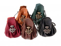 Medieval leather bag - colors