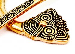 Viking ring brooch - Head detail