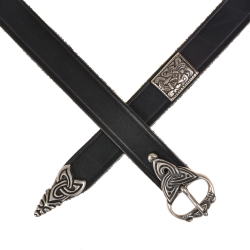 Wikingerg�rtel - schwarz / silber