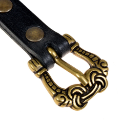 Wikinger-G�rtel - schwarz / messing