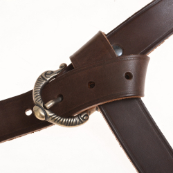 Wikingerg�rtel - braun / silber