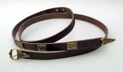 Viking belt strap end fitting