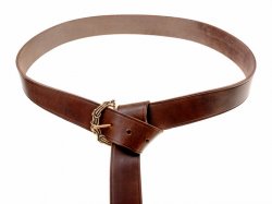 Viking leather belt - brown