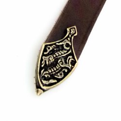 Viking belt strap end fitting