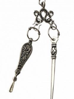 Viking toletry set - silver plated