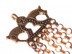 Viking rattle-pendant - detail