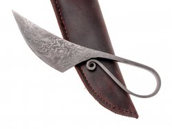 Iron Age knife with leather sheath