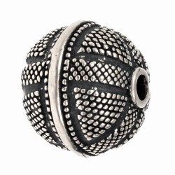 Viking bead replica - silver plated