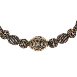 Viking necklace with bronze beads