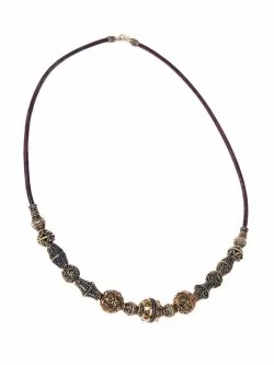 Beaded Viking necklace - total view