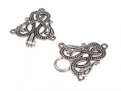 Viking-clasp of pewter