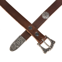 Wikingerg�rtel - braun / silber