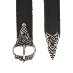 Wikinger-G�rtel - schwarz / silber
