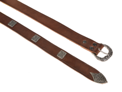 Wikingerg�rtel - braun / silber