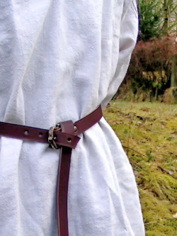 Viking leather belt with costume