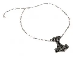 Viking necklace in use with pendant