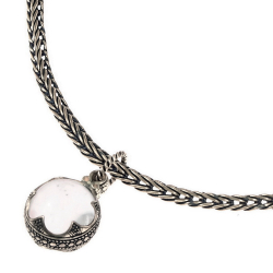 Viking brooch chain - sperical pendant