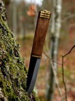 Vikig era knife in nature