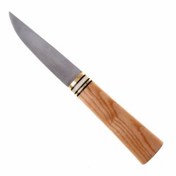 Viking knife with ash wood handle