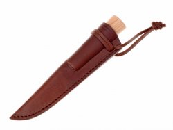 Viking knife in leather sheath