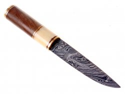 Viking damascus knife - detail
