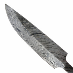 Damascus steel knife blade