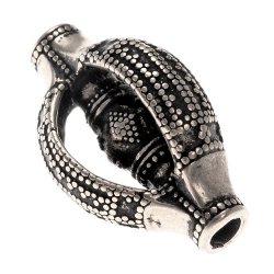 Viking bead replica - silver plated