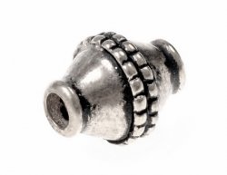 Viking bead replica - silver plated