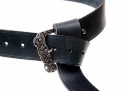 Viking leather belt - wrapped