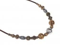 Viking necklace N0 3 - with 17 beads