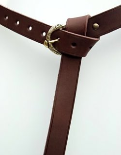 Viking-Era leather belt - wrapped