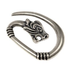 Wolf head fastener - silver color