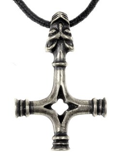 Wolf Cross Thor's Hammer - silver