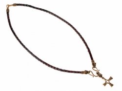 Viking leather necklace - brown