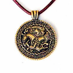 Germanic bracteate replica - brass