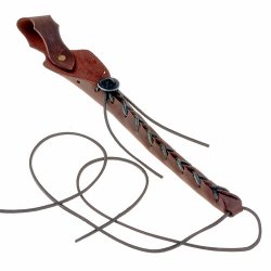 Magic wand holster of leather