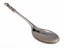 Medieval pewter spoon replica