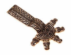 Merovingian Bow brooch - bronze