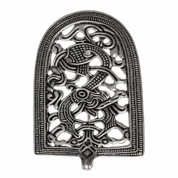 Viking tongue-brooch - silver plated