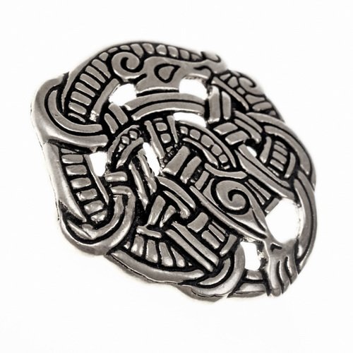 Urnes Style Viking Brooch with Serpent Design. - PERA PERIS Shop