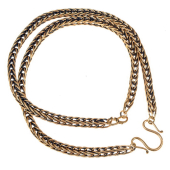 Viking foxail necklace - brass