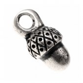 Medieval acorn pewter button
