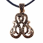 Midgard Serpent pendant - bronze