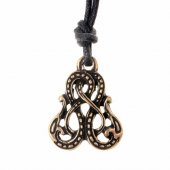 Midgard serpent amulet -brass